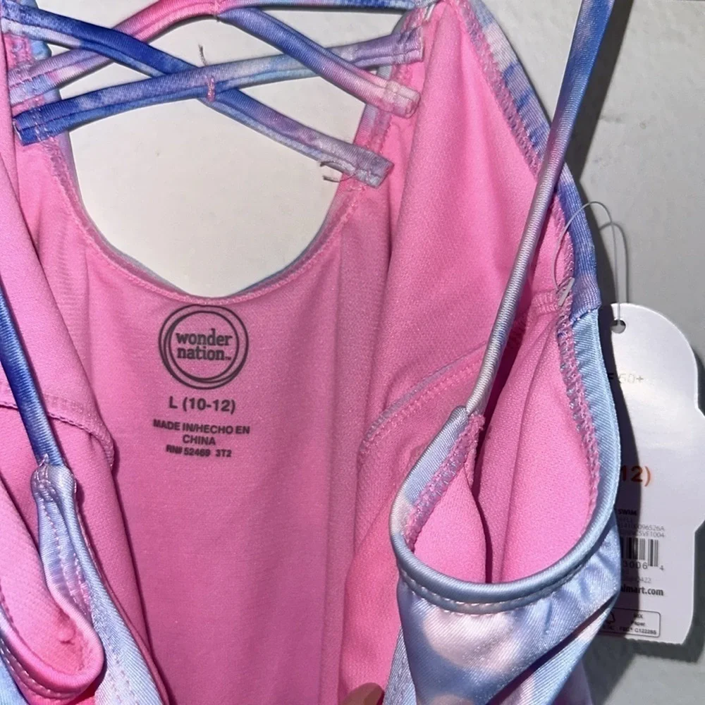 Wonder Nation Girls Unicorn One Piece Swimsuit Sz. L 10/12 NWT!